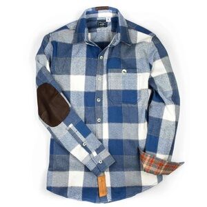 Maroon Bell Outdoor Flannel - Glacier blue